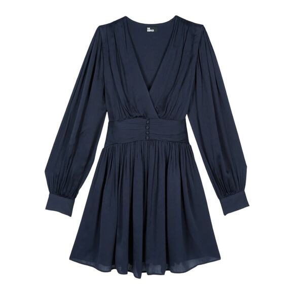 🖤 NWT The‎ Kooples Pleated Mini Dress (Size M) - Picture 1 of 7